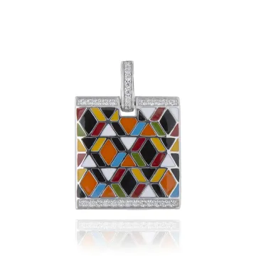 Pendentif Argent 925 Oxydes Zirconium