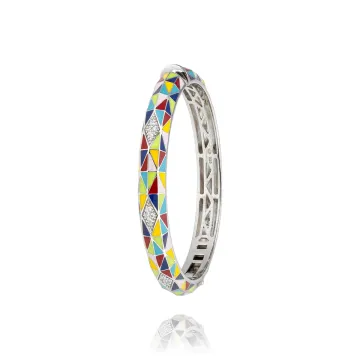 Bracelet Jonc Argent 925 + Oxydes