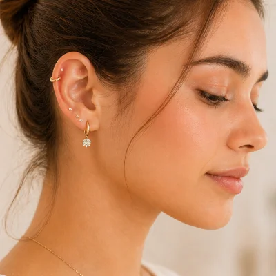 Perçage des oreilles enfant