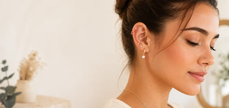 Perçage des oreilles chez Corbeille d'Or